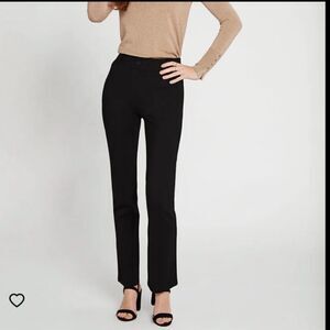 Betabrand Classic Dress Pant Yoga Pants Straight Leg Black‎ Extra Large Petite